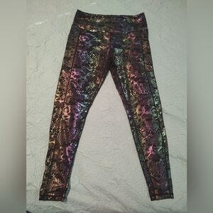 Size Large Constantly Varied Gear Glisten Here full length leggings